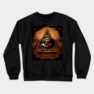 illuminati-inspired, eye Crewneck Sweatshirt